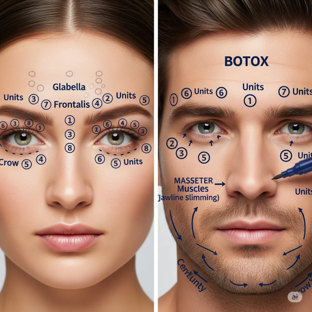 Units of Botox that is needed